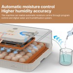 52 Eggs Incubator 3-in-1 Digital Humidity Control, 48.3x42.5x17.5cm